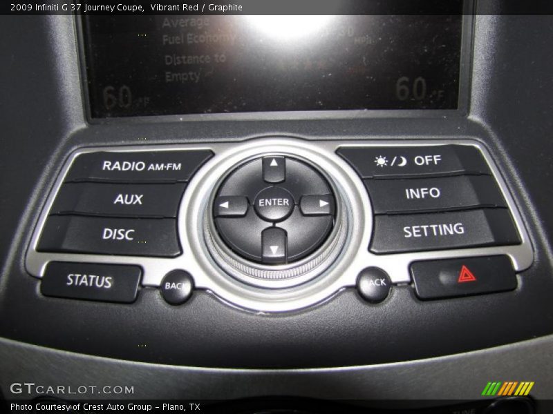 Vibrant Red / Graphite 2009 Infiniti G 37 Journey Coupe