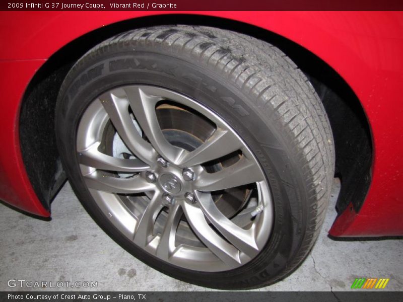 Vibrant Red / Graphite 2009 Infiniti G 37 Journey Coupe