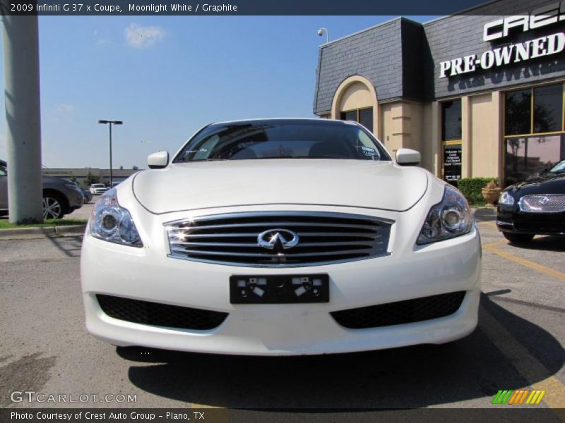 Moonlight White / Graphite 2009 Infiniti G 37 x Coupe