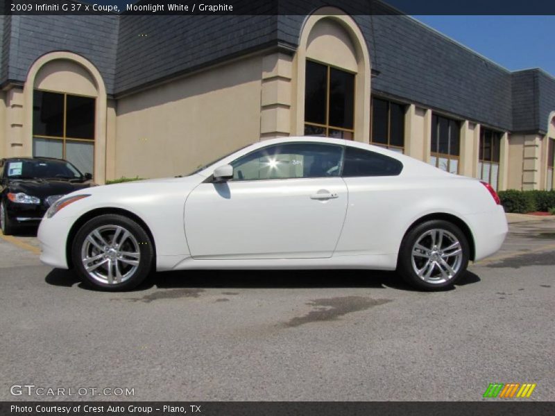 Moonlight White / Graphite 2009 Infiniti G 37 x Coupe