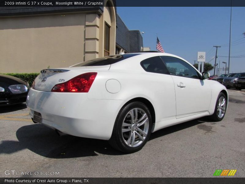 Moonlight White / Graphite 2009 Infiniti G 37 x Coupe