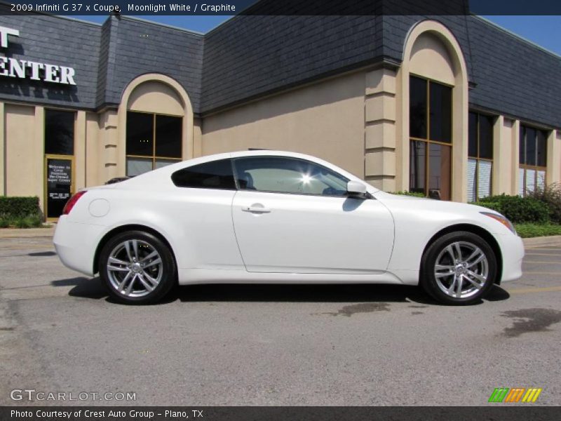 Moonlight White / Graphite 2009 Infiniti G 37 x Coupe