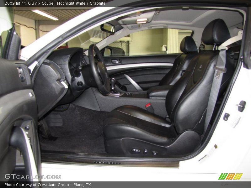 Moonlight White / Graphite 2009 Infiniti G 37 x Coupe