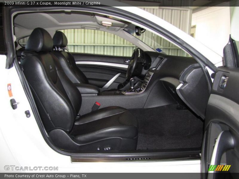 Moonlight White / Graphite 2009 Infiniti G 37 x Coupe