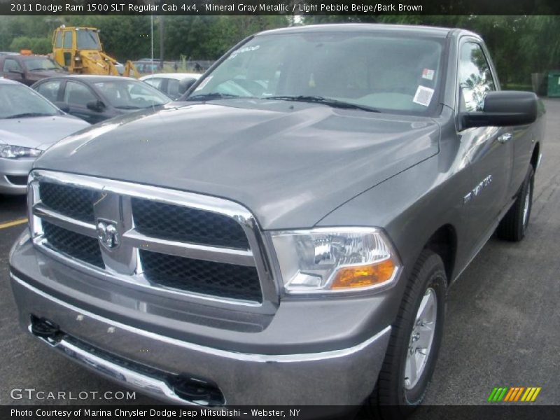 Mineral Gray Metallic / Light Pebble Beige/Bark Brown 2011 Dodge Ram 1500 SLT Regular Cab 4x4