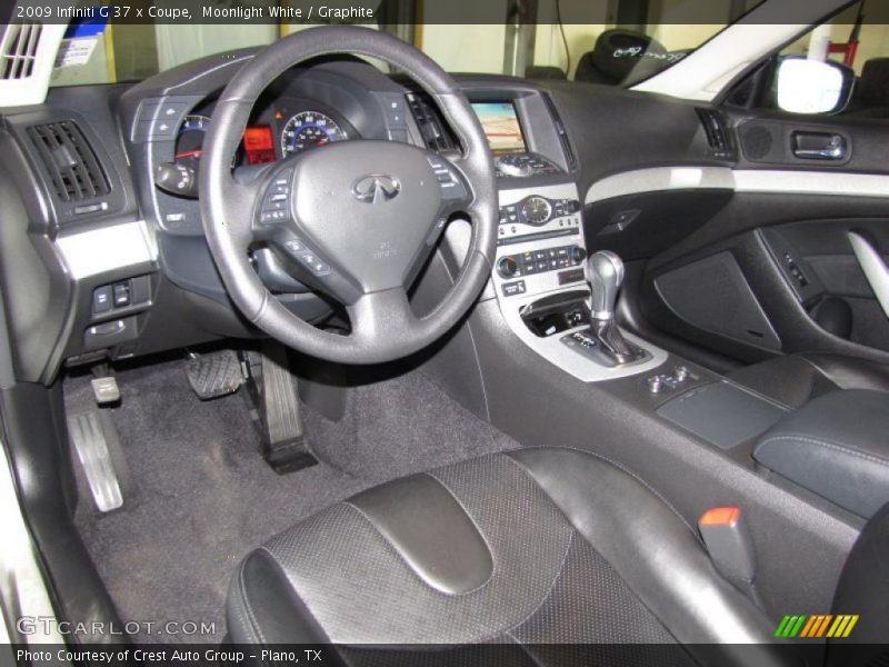 Moonlight White / Graphite 2009 Infiniti G 37 x Coupe