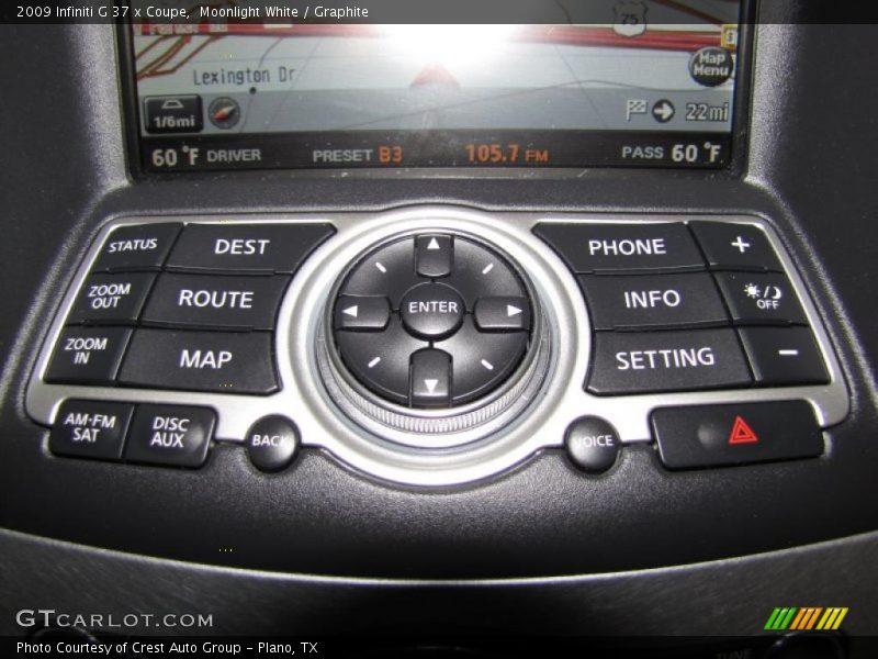 Moonlight White / Graphite 2009 Infiniti G 37 x Coupe