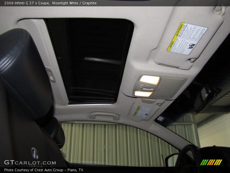 Moonlight White / Graphite 2009 Infiniti G 37 x Coupe