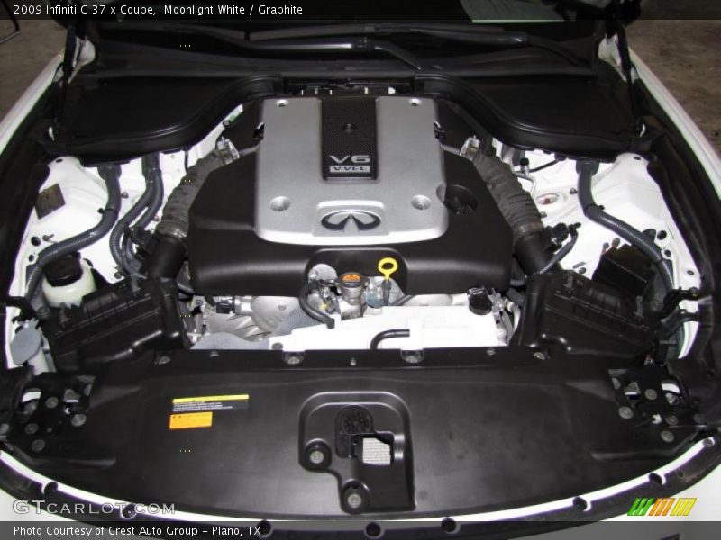 Moonlight White / Graphite 2009 Infiniti G 37 x Coupe