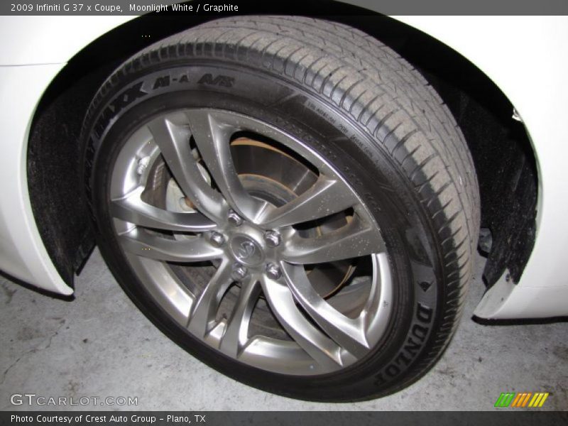 Moonlight White / Graphite 2009 Infiniti G 37 x Coupe