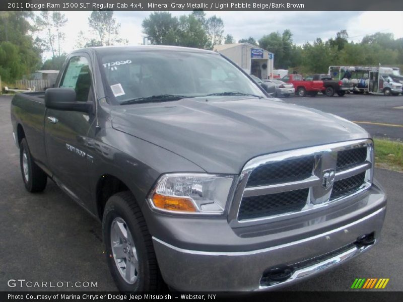 Mineral Gray Metallic / Light Pebble Beige/Bark Brown 2011 Dodge Ram 1500 SLT Regular Cab 4x4