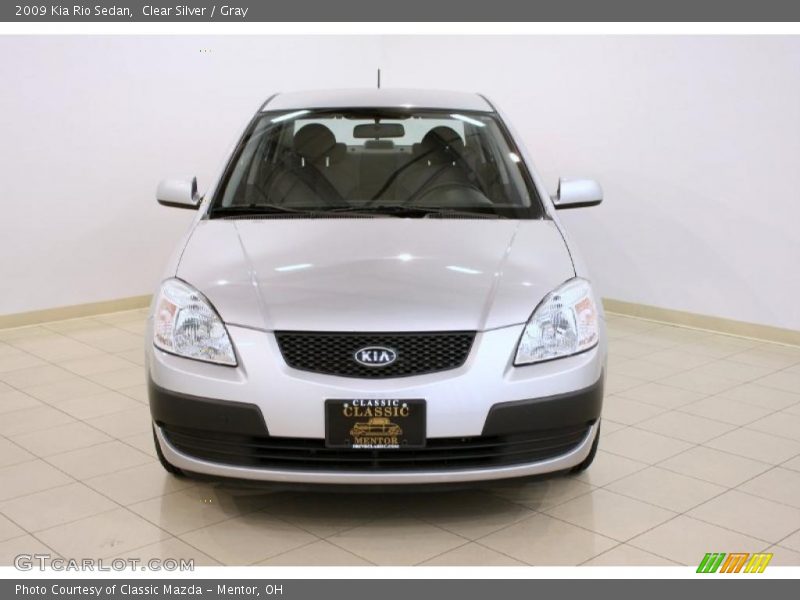 Clear Silver / Gray 2009 Kia Rio Sedan