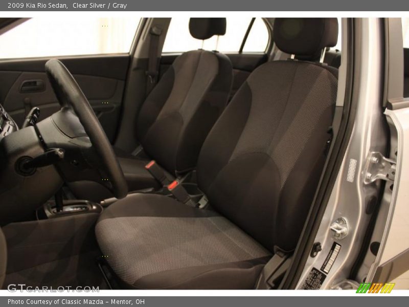 Clear Silver / Gray 2009 Kia Rio Sedan