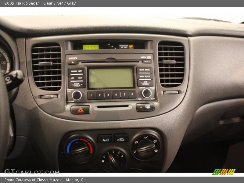 Clear Silver / Gray 2009 Kia Rio Sedan