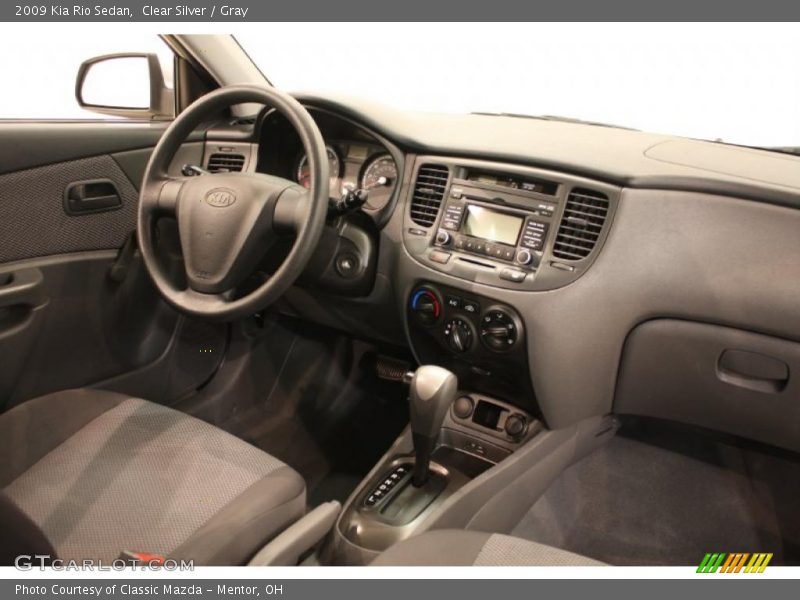 Clear Silver / Gray 2009 Kia Rio Sedan