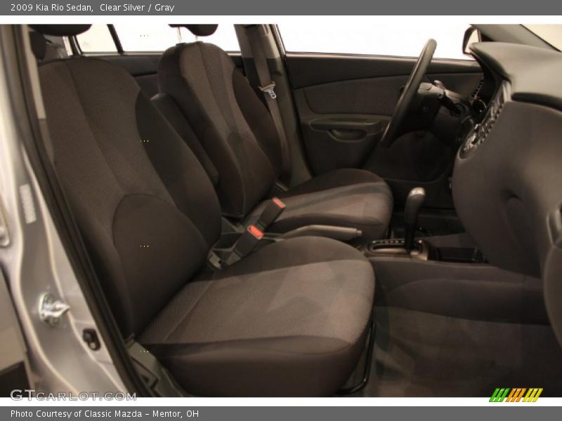 Clear Silver / Gray 2009 Kia Rio Sedan