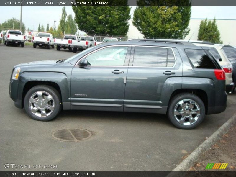 Cyber Gray Metallic / Jet Black 2011 GMC Terrain SLT AWD