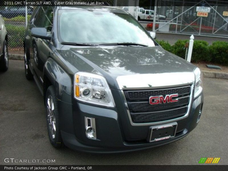 Cyber Gray Metallic / Jet Black 2011 GMC Terrain SLT AWD