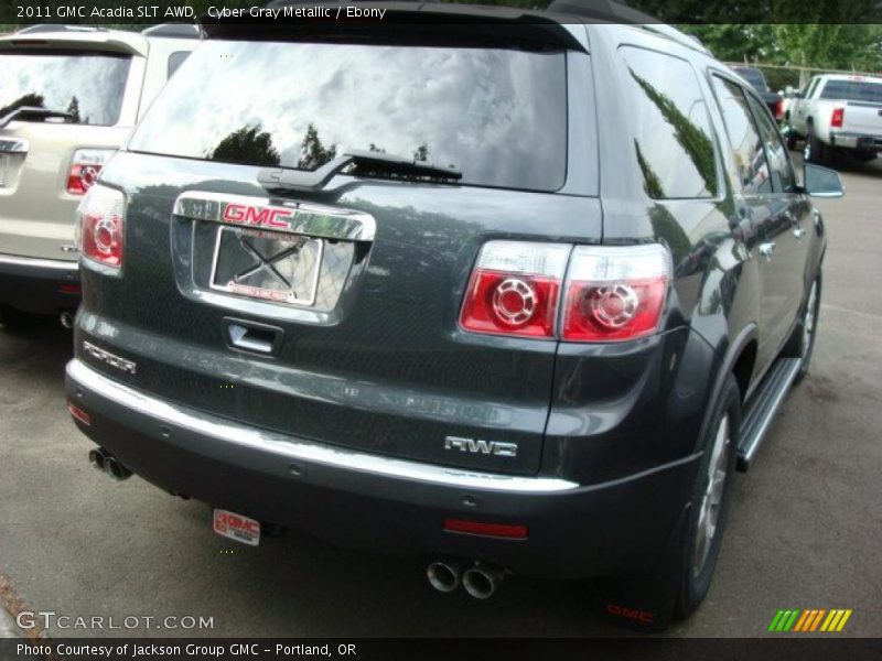 Cyber Gray Metallic / Ebony 2011 GMC Acadia SLT AWD