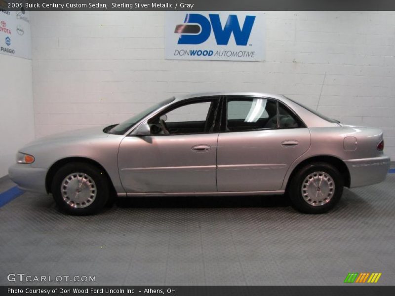 Sterling Silver Metallic / Gray 2005 Buick Century Custom Sedan