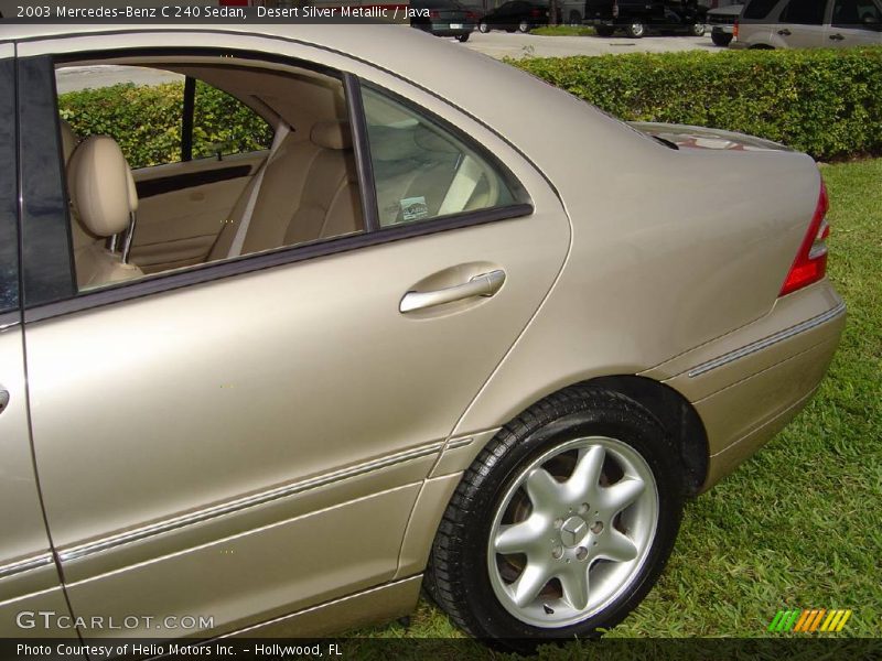 Desert Silver Metallic / Java 2003 Mercedes-Benz C 240 Sedan