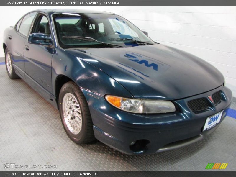 Dark Teal Metallic / Dark Blue 1997 Pontiac Grand Prix GT Sedan