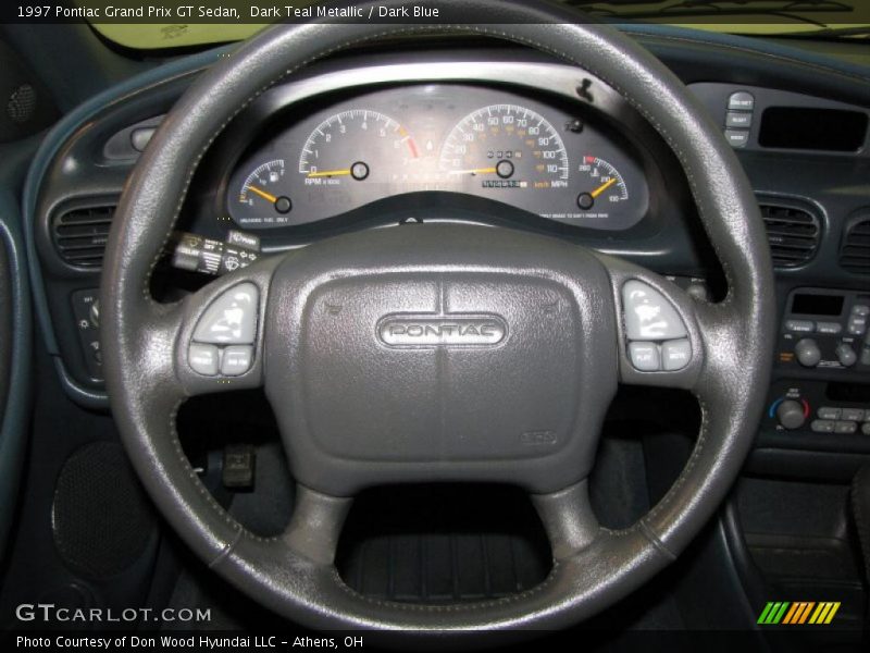 Dark Teal Metallic / Dark Blue 1997 Pontiac Grand Prix GT Sedan