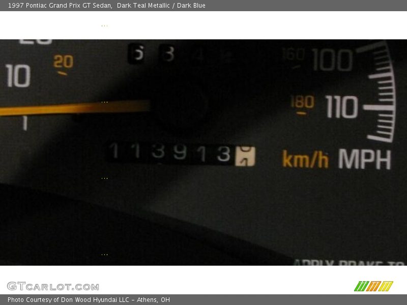 Dark Teal Metallic / Dark Blue 1997 Pontiac Grand Prix GT Sedan