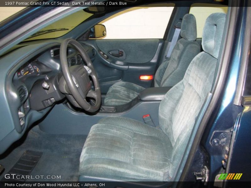 Dark Teal Metallic / Dark Blue 1997 Pontiac Grand Prix GT Sedan