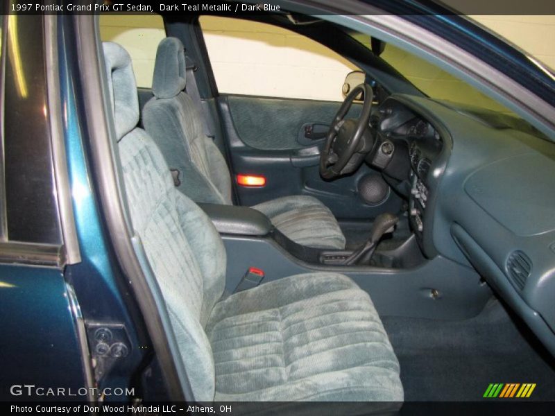 Dark Teal Metallic / Dark Blue 1997 Pontiac Grand Prix GT Sedan