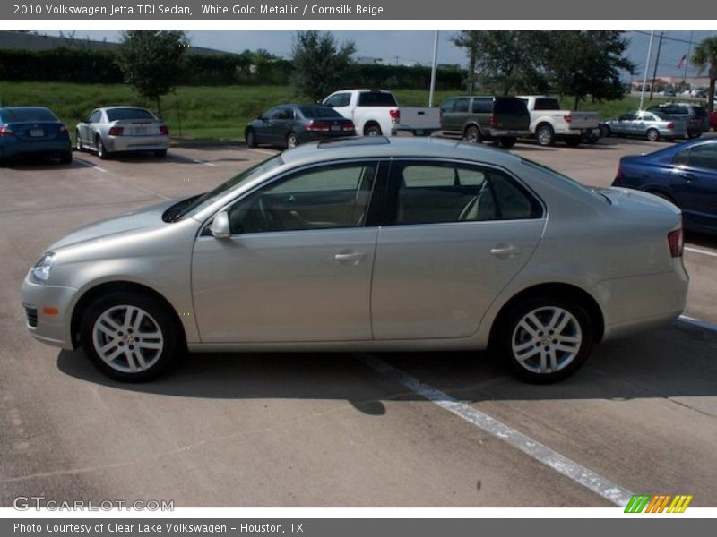 White Gold Metallic / Cornsilk Beige 2010 Volkswagen Jetta TDI Sedan