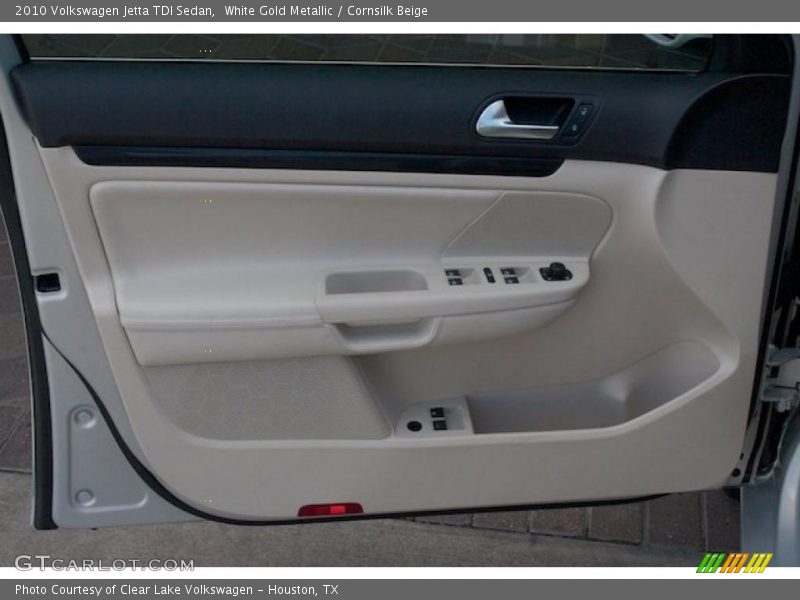 White Gold Metallic / Cornsilk Beige 2010 Volkswagen Jetta TDI Sedan
