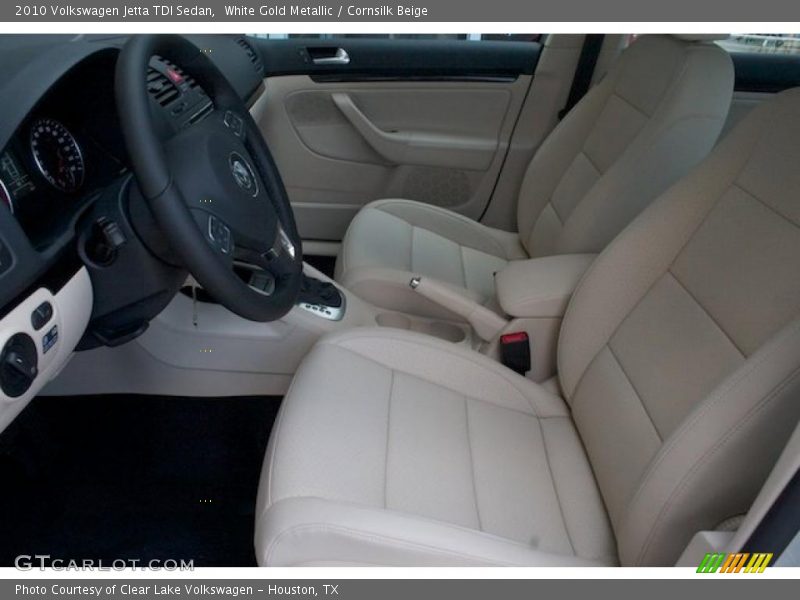 White Gold Metallic / Cornsilk Beige 2010 Volkswagen Jetta TDI Sedan