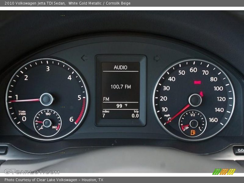 White Gold Metallic / Cornsilk Beige 2010 Volkswagen Jetta TDI Sedan