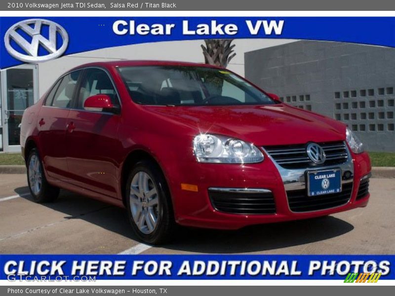 Salsa Red / Titan Black 2010 Volkswagen Jetta TDI Sedan