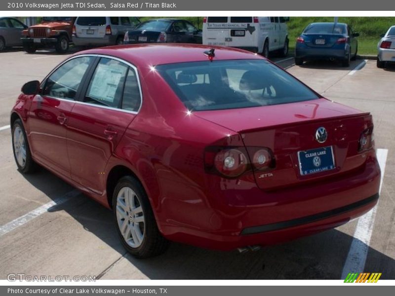 Salsa Red / Titan Black 2010 Volkswagen Jetta TDI Sedan