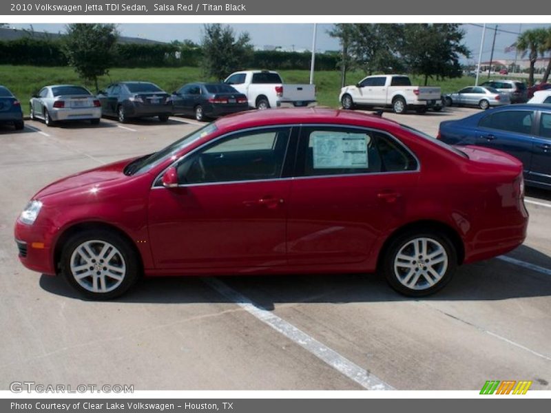 Salsa Red / Titan Black 2010 Volkswagen Jetta TDI Sedan