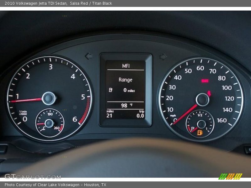 Salsa Red / Titan Black 2010 Volkswagen Jetta TDI Sedan