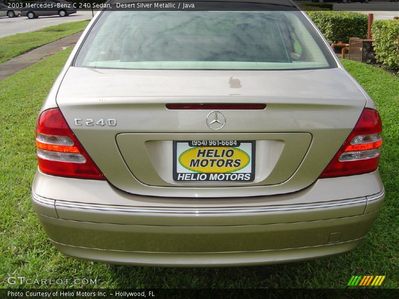 Desert Silver Metallic / Java 2003 Mercedes-Benz C 240 Sedan