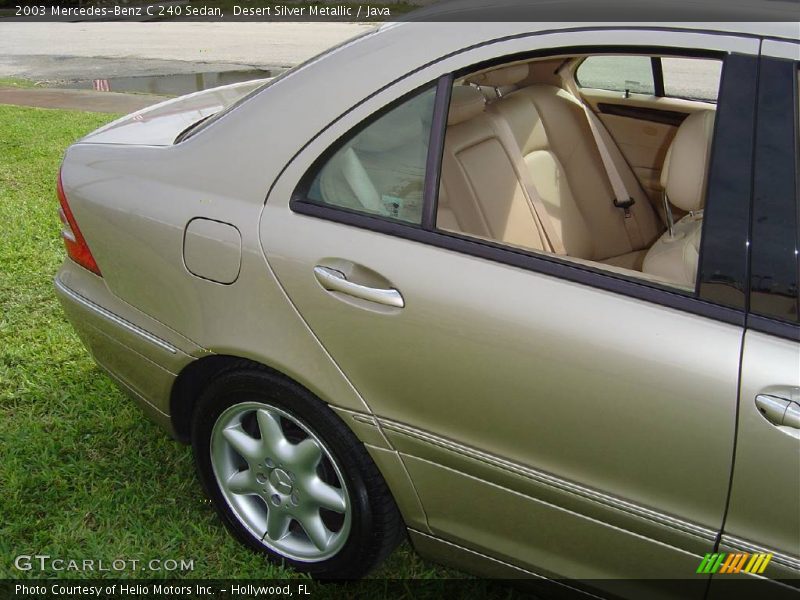 Desert Silver Metallic / Java 2003 Mercedes-Benz C 240 Sedan