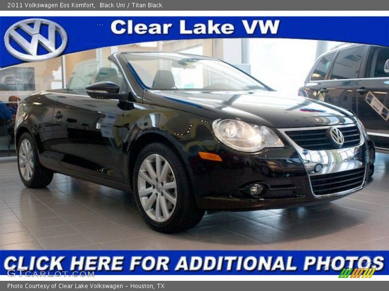 Black Uni / Titan Black 2011 Volkswagen Eos Komfort