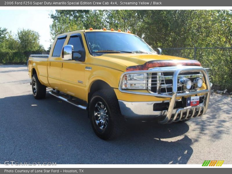 Screaming Yellow / Black 2006 Ford F250 Super Duty Amarillo Special Edition Crew Cab 4x4