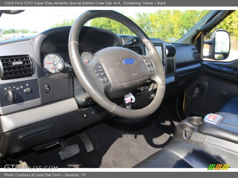 Screaming Yellow / Black 2006 Ford F250 Super Duty Amarillo Special Edition Crew Cab 4x4