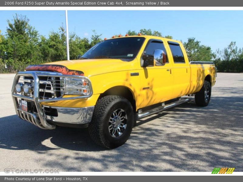 Screaming Yellow / Black 2006 Ford F250 Super Duty Amarillo Special Edition Crew Cab 4x4