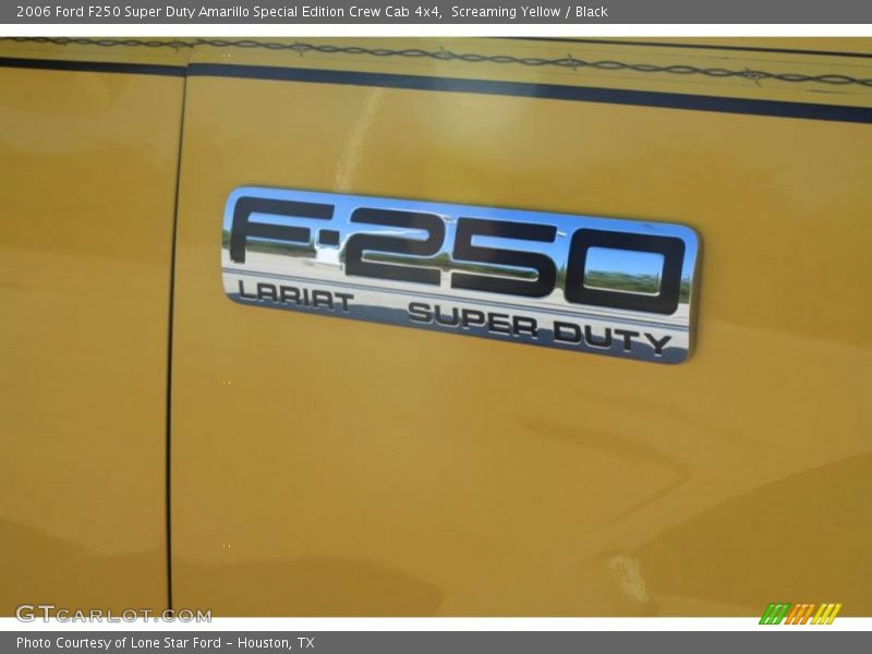 Screaming Yellow / Black 2006 Ford F250 Super Duty Amarillo Special Edition Crew Cab 4x4