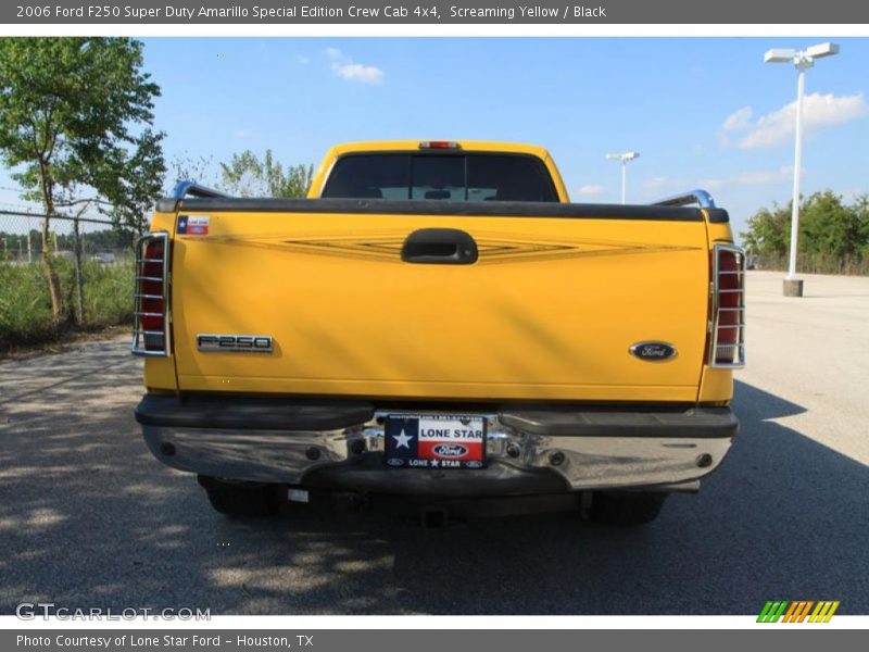 Screaming Yellow / Black 2006 Ford F250 Super Duty Amarillo Special Edition Crew Cab 4x4