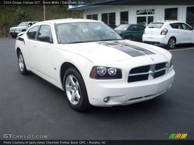 Stone White / Dark Slate Gray 2009 Dodge Charger SXT