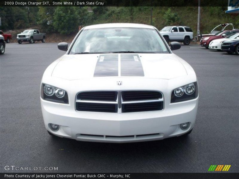 Stone White / Dark Slate Gray 2009 Dodge Charger SXT