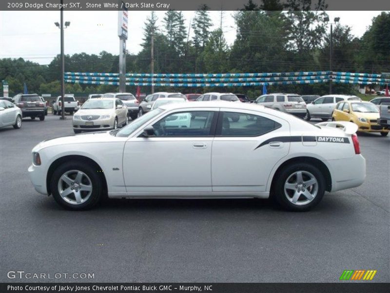 Stone White / Dark Slate Gray 2009 Dodge Charger SXT