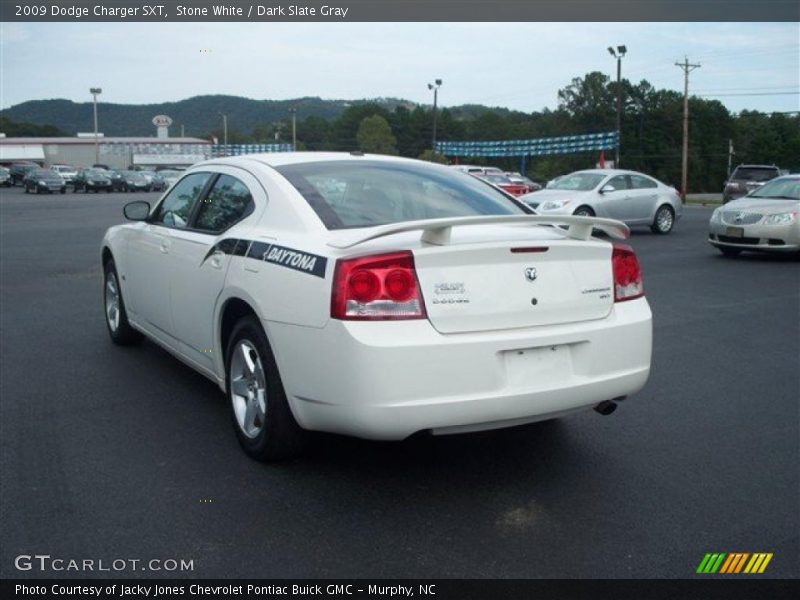 Stone White / Dark Slate Gray 2009 Dodge Charger SXT
